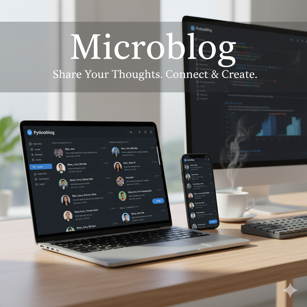 Micro Blog app with Python and MongoDB hero image